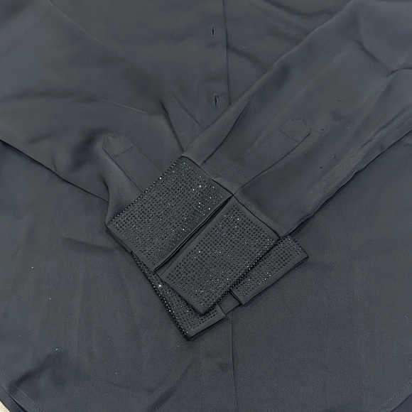 H&M Black Button Down Shirt with Sequin Details - Picture 3 of 4